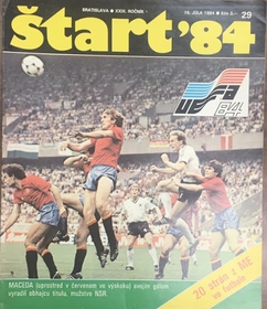 Štart: Fotbal '84 - Mimořádné číslo k Mistrovství Evropy ve fotbale 1984 ve Francii (29/1984)