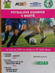 Zpravodaj k fotbalové exhibici v Mostě (14.6.2005)