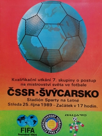 Program ČSSR - Švýcarsko (25.10.1989)