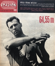 Stadión: 64,55m Rekord Ludvíka Daňka v hodu diskem (32/1964)