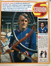 Stadión: Anton Tkáč v cyklistickém sprintu na MS v Montrealu (37/1974)