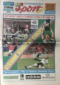Deník Sport Extra: Stříbrné schody do Evropy, vydání z 4.7.1996
