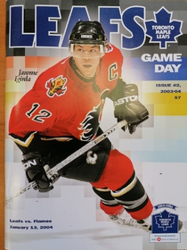 Zápasový program Toronto Maple Leafs - Calgary Flames (13.1.2004)