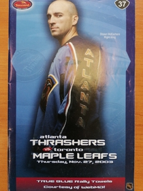 Zápasový program Atlanta Trashers - Toronto Maple Leafs (27.11.2003)