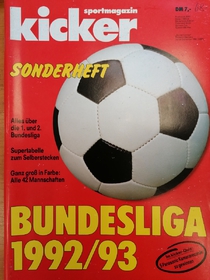Sportmagazin Kicker: Mimořádné číslo před startem Bundesligy 1992/1993