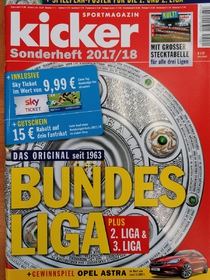 Sportmagazin Kicker: Mimořádné číslo před startem Bundesligy 2017/2018
