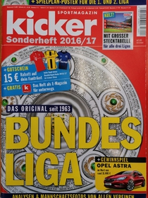 Sportmagazin Kicker: Mimořádné číslo před startem Bundesligy 2016/2017