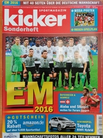 Sportmagazin Kicker: Mimořádné číslo před mistrovstvím Evropy 2016