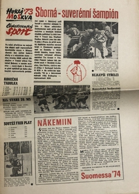 Československý sport: Hokej '73 Moskva - Sborná suverénní šampión