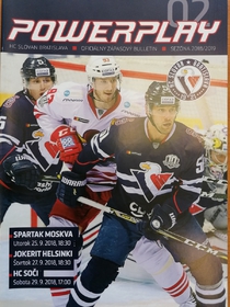 Zápasový program HC Slovan Bratislava (2-2018/2019)