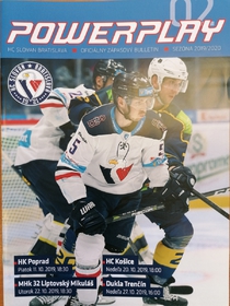 Zápasový program HC Slovan Bratislava (2-2019/2020)