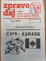 Zpravodaj ČSFR - Kanada (11.12.1990)