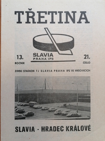 Zpravodaj TJ Slavia Praha - TJ Stadión Hradec Králové (10.3.1988)