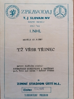 Zpravodaj TJ Slovan NV - TŽ VŘSR Třinec (27.9.1987)