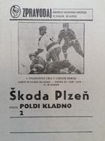 Zpravodaj TJ Poldi Kladno - Škoda Plzeň (22.9.1989)