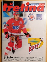 Zpravodaj HC Slavia Praha - HC Keramika Plzeň (18.9.1999)