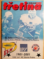 Zpravodaj HC Slavia Praha - HC Sparta Praha (3.2.2001)