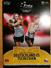 Oficiální program Fed Cup Německo - Česko (21.-22.4.2018) (německy)