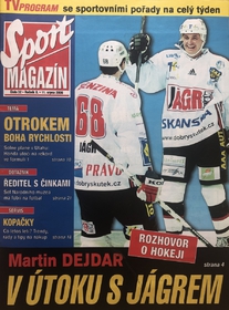 Sport magazín: Martin Dejdar v útoku s Jágrem