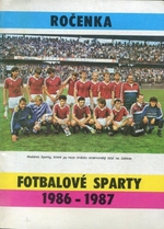 Ročenka fotbalové Sparty 1986-1987