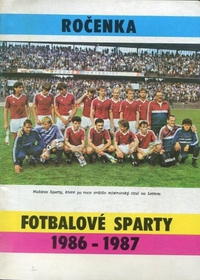 Ročenka fotbalové Sparty 1986-1987
