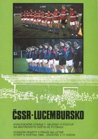 Program ČSSR - Lucembursko (9.5.1989)