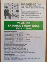 75 jahre SK Raika-Sturm Graz 1909-1984