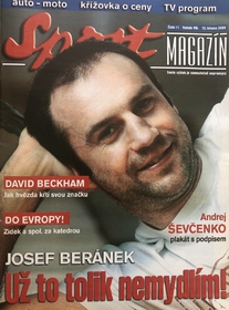 Sport magazín: Josef Beránek už to tolik nemydlí