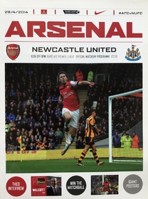 Program Arsenal vs Newcastle United z 28.4.2014