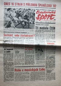 Československý sport MS 1982 ve Španělsku
