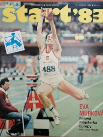 Štart: Eva Murková, halová majsterka Európy (12/1983)