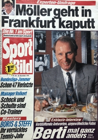 Sport Bild: Möller geht in Frankfurt kaputt (20.11.1990)