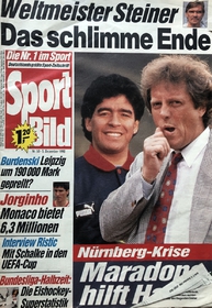 Sport Bild: Maradona hilft Haan (5.12.1990)