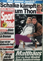 Sport Bild: Schalke kämpft um Tom (12.12.1990)