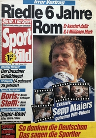 Sport Bild: Reidle 6 Jahre Rom (23.1.1991)