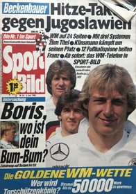 Sport Bild: Hitze-Taktik gegen Jugoslawien (6.6.1990)