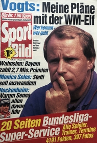 Sport Bild: Vogst: Meine Pläne mit der WM-Elf (1.8.1990)