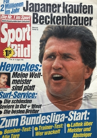 Sport Bild: Japaner kaufen Beckenbauer (8.8.1990)