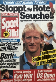 Sport Bild: Stoppt die Rote Seuche! (29.8.1990)
