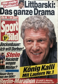 Sport Bild: Littbarski: Das ganze Drama (26.9.1990)