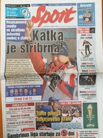 Deník Sport: Katka je stříbrná! (13.2.2006)