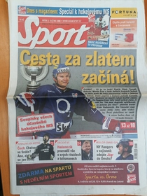 Deník Sport: Cesta za zlatem začíná! (2.5.2008)