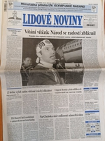 Lidové noviny: Vítání vítězů (24.2.1998)