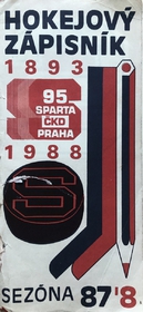 Hokejový zápisník: Sparta Praha ČKD 1987/1988