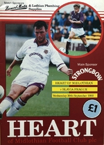 Program Heart of Midlothian - Slavia Praha (30.9.1992)