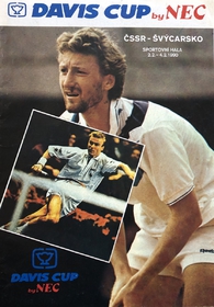 Oficiální program Davis Cup ČSSR - Švýcarsko (2.-4.2.1990)