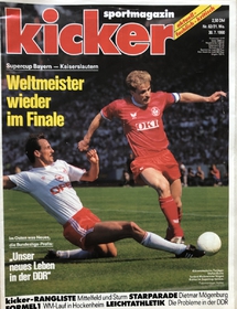Sportmagazin Kicker: Weltmeister wieder im Finale (30.7.1990)