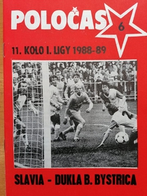 Zpravodaj Slavia Praha - Dukla B. Bystrica (23.10.1988)