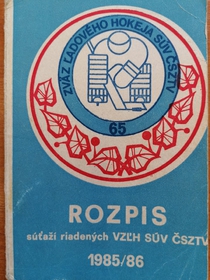 Rozpis súťaží riadených VZLH SÚV ČSZTV 1985/86