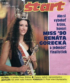Štart '90: Miss '90 Renáta Gorecká (17/1990)